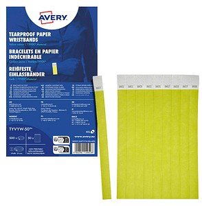 Thumbnail - AVERY Zweckform Eintrittsbänder gelb, 500 St.