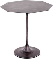 HAKU Möbel Beistelltisch achteckig Metall schwarz 45,0 x 45,0 x 47,0 cm, 1 St.