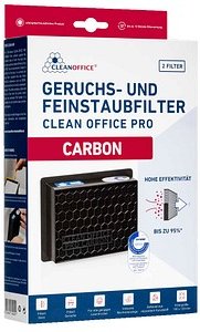 Thumbnail - CLEAN OFFICE® Feinstaubfilter Pro Carbon Größe 15,0 x 12,0 cm, 2 St.