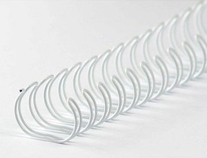 LMG Drahtbinderücken weiß für 80 Blatt, 100 St.