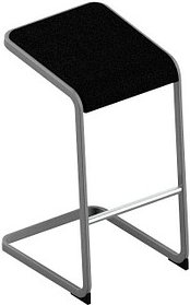Quadrifoglio Hocker C-STOOL OCSTOA01/2M6O schwarz