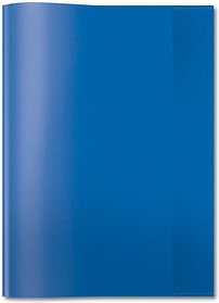 HERMA Heftumschlag transparent blau Kunststoff DIN A4