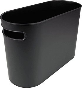 helit the oval Papierkorb 22,0 l schwarz