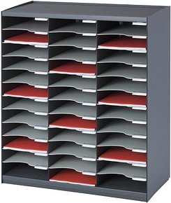 PAPERFLOW Sortierstation anthrazit mit 36 Fächer