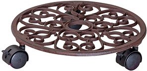 Thumbnail - WAGNER® design yourself Pflanzenroller ANTIK GH 0925 Metall, Ø 29,0 cm dunkelbraun rund, 1 St.