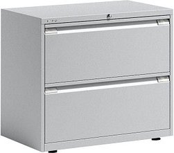 BISLEY Essentials Hängeregistraturschrank lichtgrau 2 Schubladen 80,0 x 47,0 x 69,3 cm, 1 St.