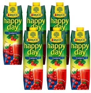 happy day Fruchtnektar Cranberry 6x 1,0 l