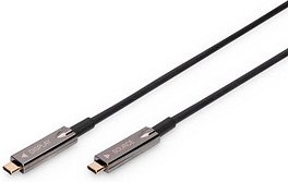 Thumbnail - DIGITUS USB-C/USB-C Glasfaserkabel AK-330160-150-S 10,0 m schwarz, 1 St.