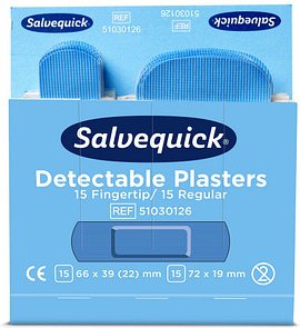 Salvequick® Pflaster Detectable 1009736V blau, 30 St.