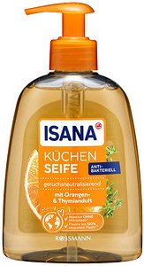 ISANA Küchenseife mit Orangenöl Flüssigseife 300 ml