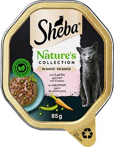 Sheba® Katzen-Nassfutter Nature's in Sauce mit Lachs 22x 85,0 g