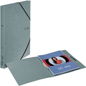 VON LEITZ Ringbuch 2-Ringe grau 2,5 cm DIN A4, 1 St.