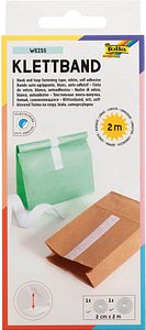 Thumbnail - folia Klettband weiß, 2 Rollen
