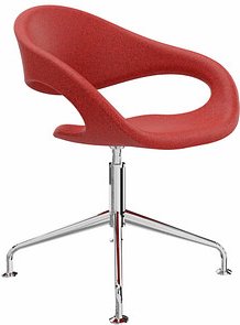 Thumbnail - fm Besucherstuhl Elan 4260761571386 rot Stoff, 1 St.