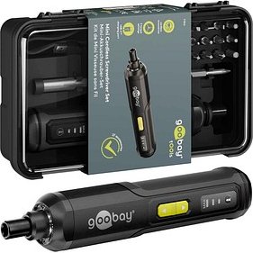 goobay 77816 Akku-Schrauber-Set, mit 1 Akku