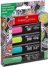 FABER-CASTELL Graffiti Textmarker farbsortiert, 4 St.