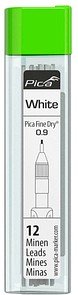 Pica Fine Dry 7032 Ersatzminen für Tieflochmarker-Bleistift weiß 0,9 mm, 12 St.