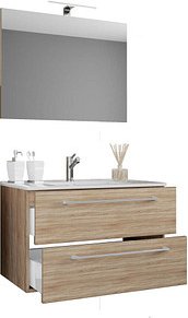 Thumbnail - VCM my bath Badmöbel-Set 3-teilig Badinos 914326 sonoma-eiche 60,0 x 46,0 x 50,0 cm