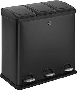 helit the seperator Mülltrenner 3x 20 l schwarz