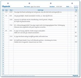 BOI Pflegebericht beidseitig verwendbar Formulare, 50 St.