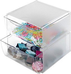 Deflecto "Cube" Aufbewahrungsbox transparent 15,3 x 15,3 x 18,2 cm, 1 St.