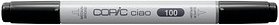 COPIC® Ciao 100 Layoutmarker schwarz, 1 St.