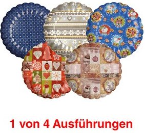 2 STARPAK Einweg-Teller Winterdekore Ø 23,0 cm