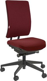 ORIGINAL STEIFENSAND Bürostuhl Volto Plus Comfort, VP 23501S2 257 Stoff rot, Gestell schwarz