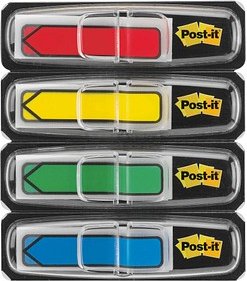 Post-it® Index Mini Haftmarker farbsortiert "Pfeil" 4x 24 Streifen
