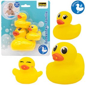Idena Badespielzeug Badeenten-Familie gelb, 1 St.