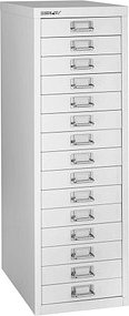 BISLEY MultiDrawer™ L3915 Schubladenschrank verkehrsweiß 15 Schubladen 27,8 x 38,0 x 85,7 cm, 1 St.