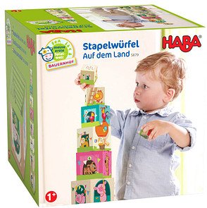 HABA® Stapelwürfel Bauernhof Lernspielzeug, 1 St.