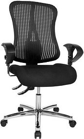 Topstar Bürostuhl Sitness® 90, SITNESSHP BC00 Stoff schwarz, Gestell chrom