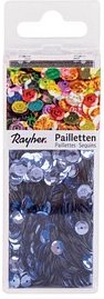 Rayher Streu-Pailletten mittelblau gewölbt Ø 6,0 mm, 4.000 St.