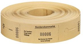 WOLF & APPENZELLER Garderobenblock 00001-00500, gelb, 1 Rolle