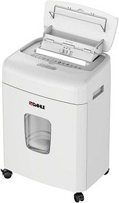 DAHLE ShredMATIC 90 Aktenvernichter mit Partikelschnitt P-4, 4 x 12 mm, bis 90 Blatt, lichtgrau