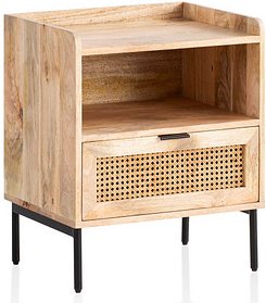 Thumbnail - WOHNLING Nachttisch Massivholz braun 50,0 x 40,0 x 60,0 cm