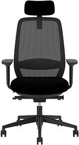 Nowy Styl Bürostuhl Elovie Mesh HRT Stoff schwarz, Gestell schwarz