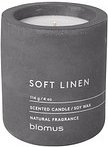 blomus Duftkerze SOFT LINEN grau Baumwolle, 1 St.