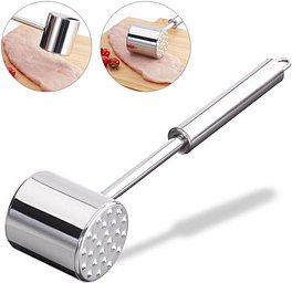 Thumbnail - relaxdays Fleischklopfer silber