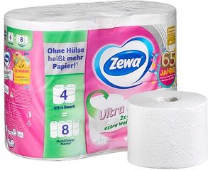 Zewa Toilettenpapier Ultra Smart 4-lagig, 4 Rollen