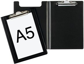 DURABLE Klemmbrettmappe 235901 DIN A5 schwarz Karton, 1 St.