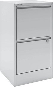 BISLEY Home Hängeregistraturschrank lichtgrau 2 Schubladen 41,3 x 40,0 x 67,2 cm
