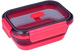 LURCH Frischhaltedose up & down 3,2 - 7,2 cm hoch pink 800,0 ml, 1 St.