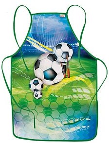 Thumbnail - ROTH Jungen Kinder Malschürze Fußball blau Einheitsgröße 1 St.