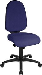 Thumbnail - Topstar Bürostuhl Syncro Pro 5, S500 G26 Stoff blau, Gestell schwarz
