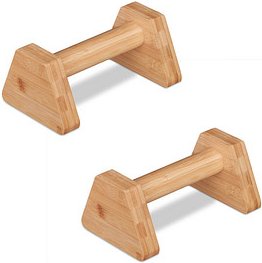 Thumbnail - relaxdays Liegestützgriffe braun