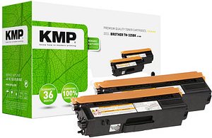 KMP B-T38D schwarz Toner kompatibel zu brother TN325BK, 2er-Set