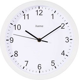 Thumbnail - hama Wanduhr Elba weiß Kunststoff, Ø 25,0 cm