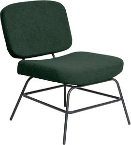 Thumbnail - meet powered by PAPERFLOW Sessel CURVE grün schwarz Stoff 57,0 x 71,0 x 75,5 cm, 1 St.